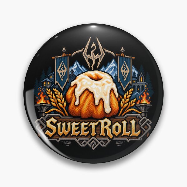 Item preview, Skyrim Sweet Roll Elder Scrolls designed and sold by Pandaburba.