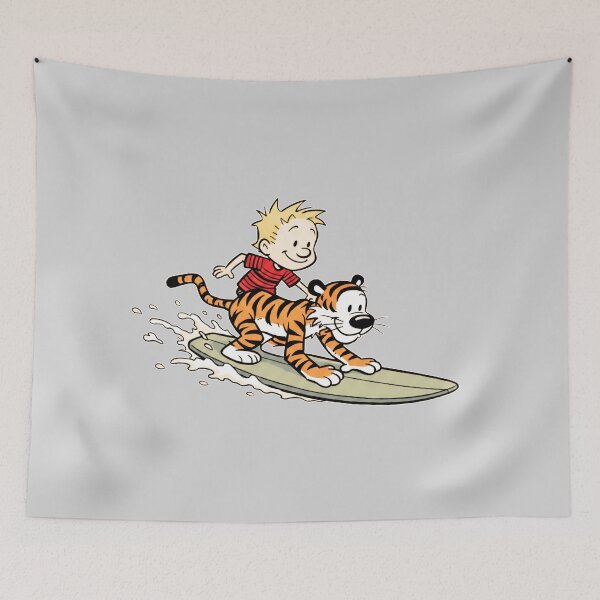 Item preview, Calvin and Hobbes Surfing Adventure designed and sold by shaohadran.