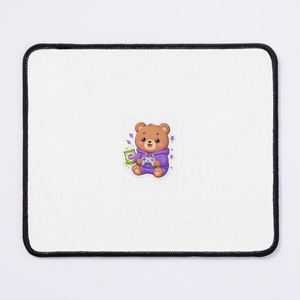 Item preview, The Gamer Bear: Cozy Console Companion Sticker designed and sold by UmarCreates.