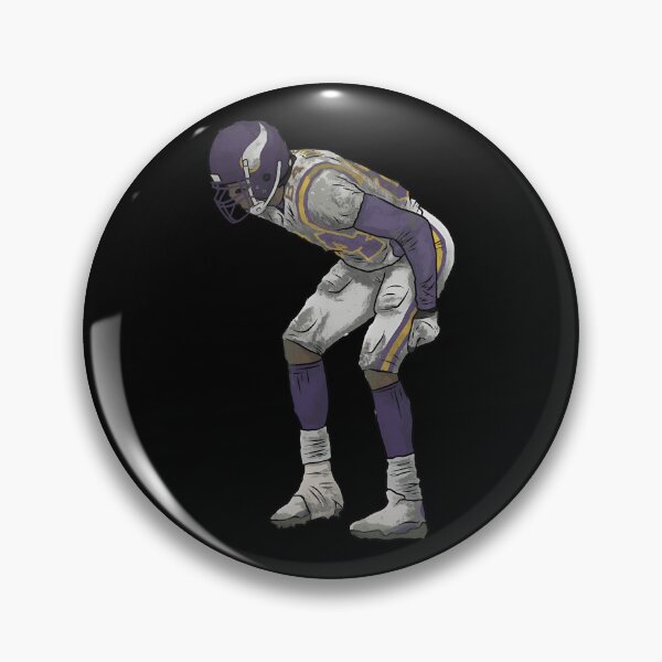 Item preview, Crouching Player Purple and Gold Cartoon  designed and sold by BlueSarcasm.