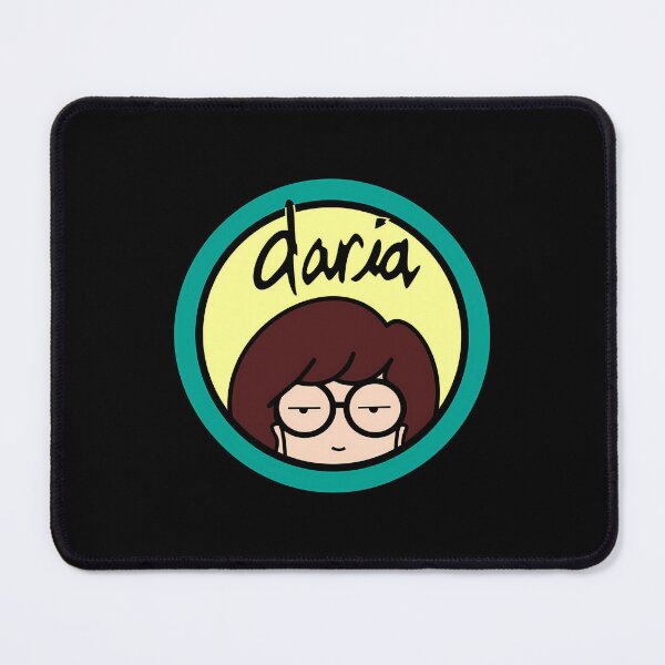 Item preview, Sarcastic Cartoon Girl With Glasses Circular Badge designed and sold by GabrielBelis.