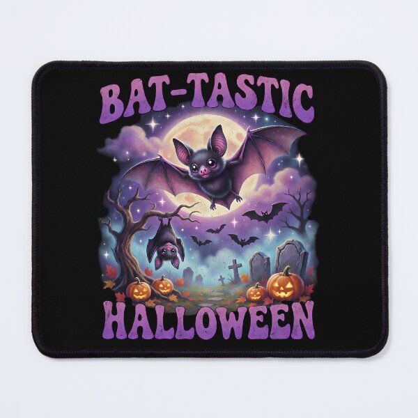 Item preview, Bat-Tastic Halloween Cute Bat Moonlight Graveyard designed and sold by cr6zym1nd.