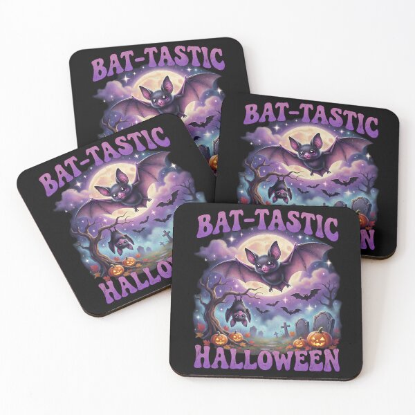 Item preview, Bat-Tastic Halloween Cute Bat Moonlight Graveyard designed and sold by cr6zym1nd.
