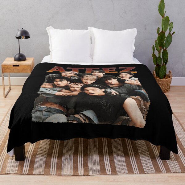Item preview, ATEEZ Vintage Retro Kpop Idol Group Photo  designed and sold by MalikHobb94818.