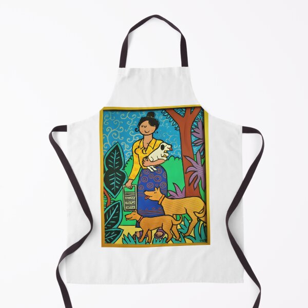 Item preview, Aline with Her Dogs Artistic Illustration by StefDelapree designed and sold by ColeMck.