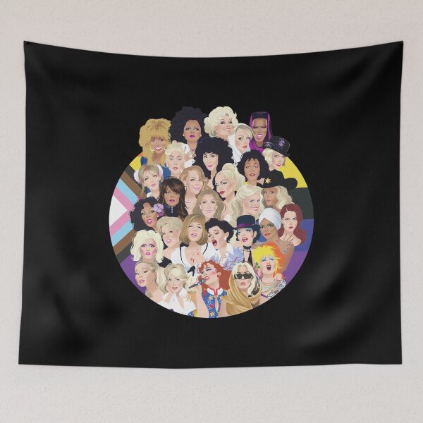 Item preview, Iconic Divas Pride Rainbow Illustrated Artwork designed and sold by CATHERIMERENDA.