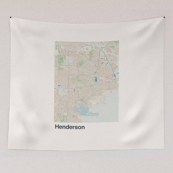 Item preview, Henderson Minimalistic Map Art designed and sold by MapsNerd.