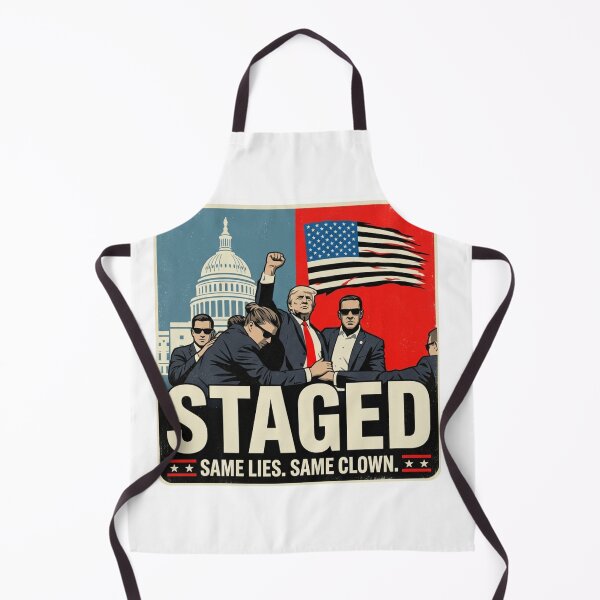 Item preview, Staged Same Lies Same Clown Anti Trump Political Satire Secret Service Poster Illustration designed and sold by raedattia.