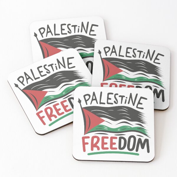 Artikelvorschau, Palestine Freedom Waving Flag Typography Art entworfen und verkauft von topprinting.