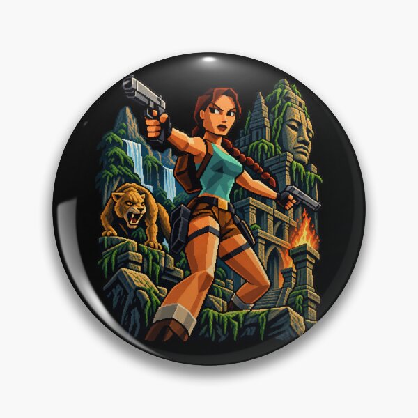 Item preview, Classic Lara Croft Tomb Raider Retro Gaming designed and sold by Pandaburba.
