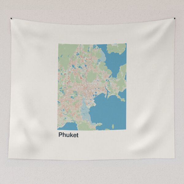Item preview, Phuket Minimalistic Map Art designed and sold by MapsNerd.