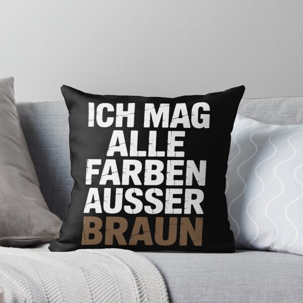 Item preview, Ich mag alle Farben ausser Braun - Linke Antifa Sticker designed and sold by LoFizzy.