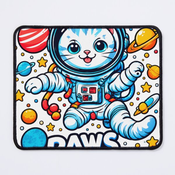 Item preview, Cute Astronaut Cat in Space – Paws in SPACCC Cosmic Cat designed and sold by RED-BUBBLE131.