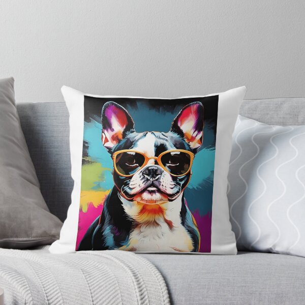Item preview, Boston Terrier With Sunglasses Colorful Pop Art designed and sold by uza-nHornber.