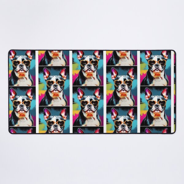 Item preview, Boston Terrier With Sunglasses Colorful Pop Art designed and sold by uza-nHornber.