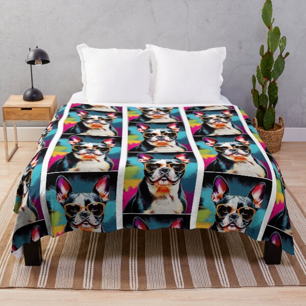 Item preview, Boston Terrier With Sunglasses Colorful Pop Art designed and sold by uza-nHornber.