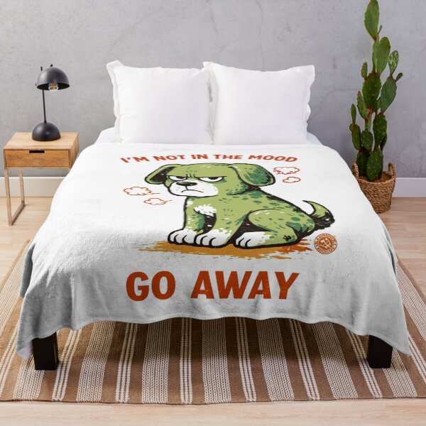 Item preview, Moody Dog Go Away Poster designed and sold by Matinez Pink.
