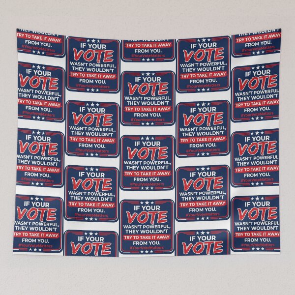 Item preview, If Your Vote Wasnt Powerful Voting Rights Activist Quote Democracy Voter Registration Statement designed and sold by raedattia.