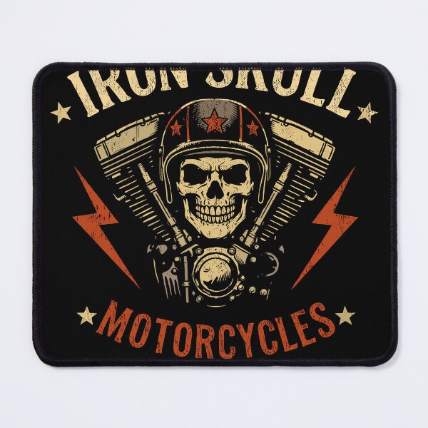Item preview, Iron Skull Motorcycles Poster designed and sold by Matinez Pink.