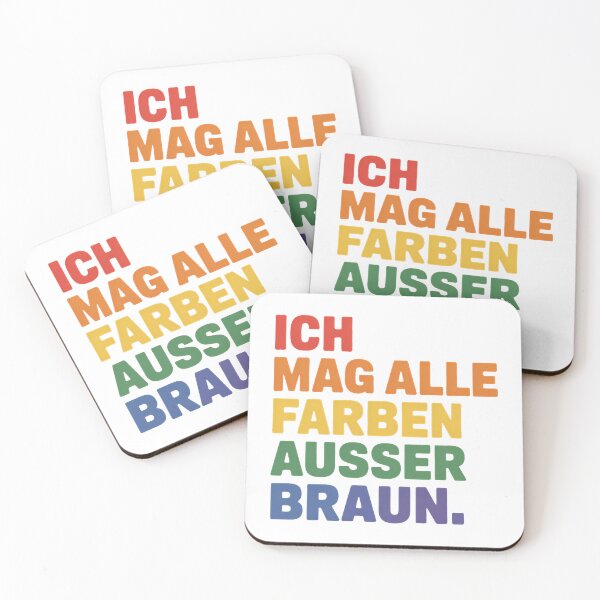 Item preview, Ich mag alle Farben ausser Braun - Linke Antifa Sticker designed and sold by LoFizzy.
