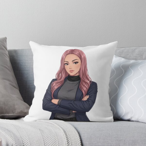 Item preview, Confident Pink Hair Anime Girl - Professional Style Illustration designed and sold by DevXSolver.