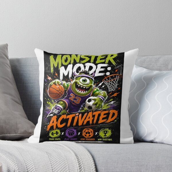 Item preview, Monster Mode Activated – Sports Monster Basketball & Soccer Graphic designed and sold by CKADigital.