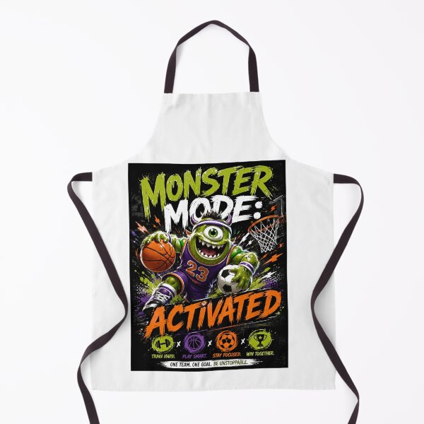 Item preview, Monster Mode Activated – Sports Monster Basketball & Soccer Graphic designed and sold by CKADigital.