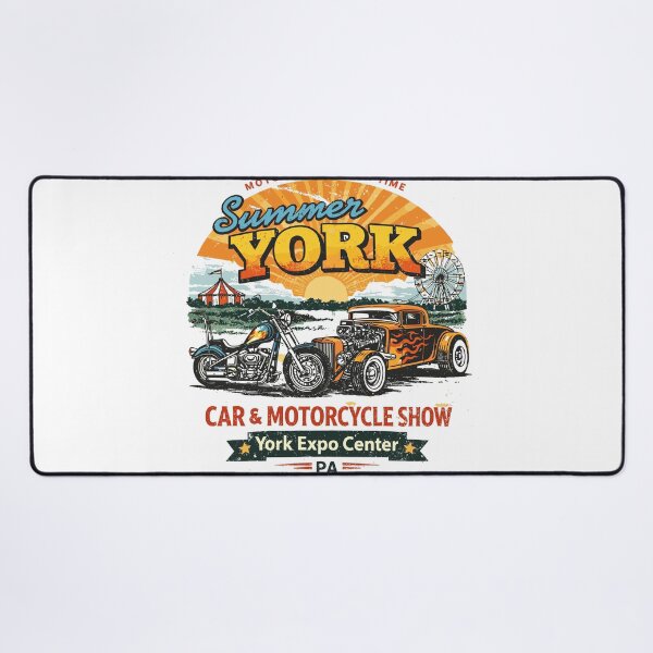 Item preview, Summer York Car & Motorcycle Show Poster designed and sold by Matinez Pink.