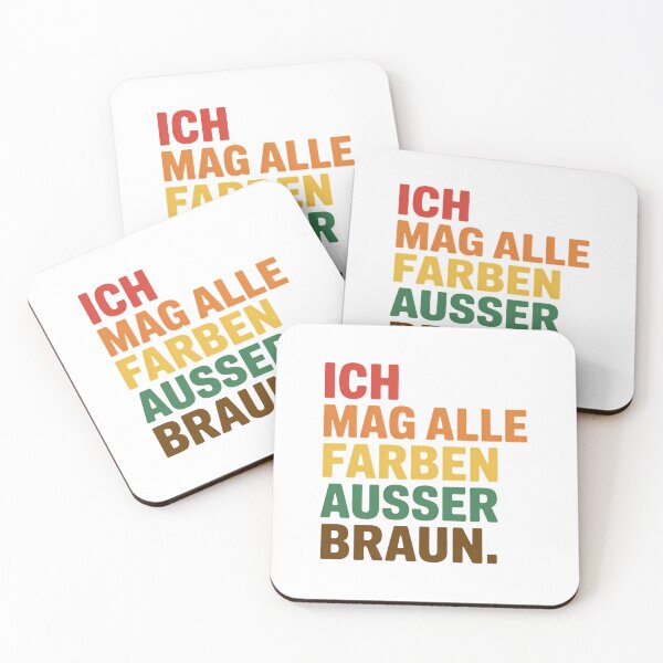 Item preview, Ich mag alle Farben ausser Braun - Linke Antifa Sticker designed and sold by LoFizzy.