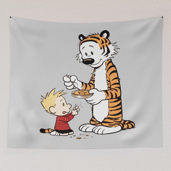 Item preview, Calvin and Hobbes Eating designed and sold by shaohadran.