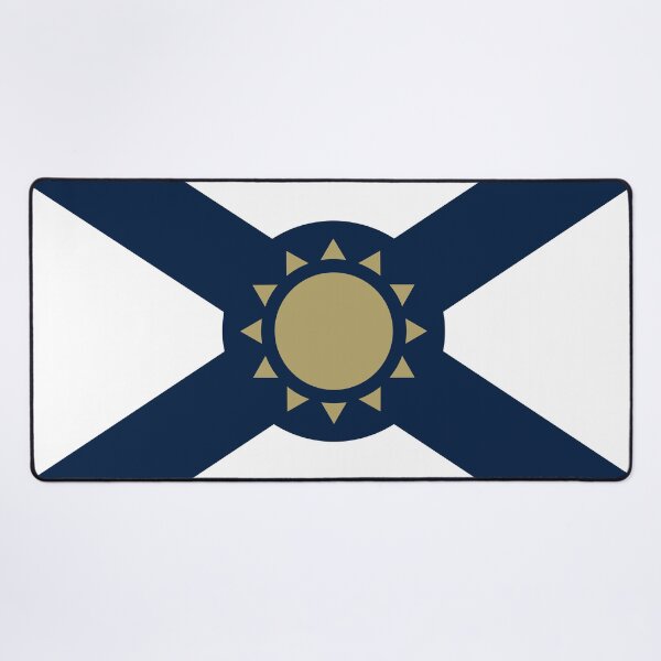 Item preview, Simplified Florida Flag in Blue, Bronze, and White designed and sold by Karate Octopus.