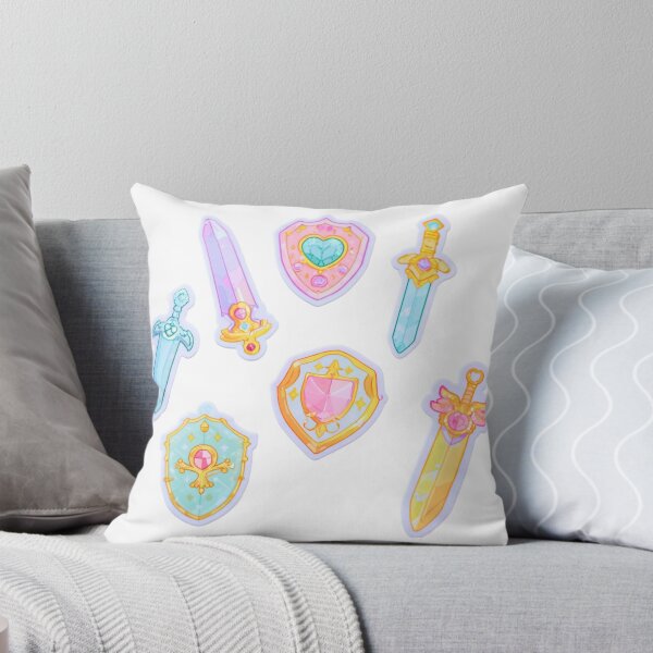 Item preview, Kawaii Magical Girl Swords and Shields Pastel Gems designed and sold by NicolasGlowArt.