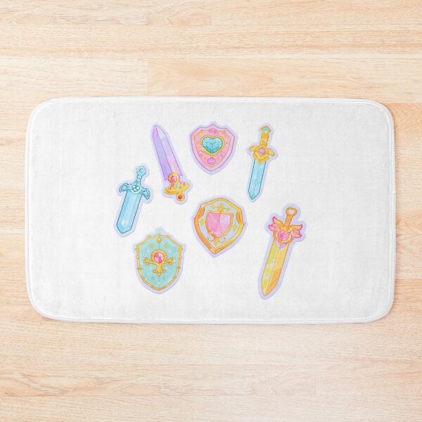 Item preview, Kawaii Magical Girl Swords and Shields Pastel Gems designed and sold by NicolasGlowArt.