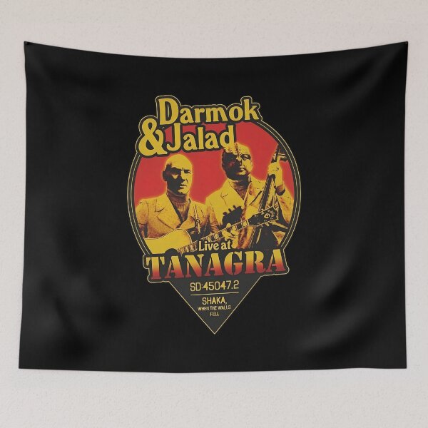 Item preview, Darmok & Jalad Live At Tanagra Retro Patch designed and sold by BlueSarcasm.