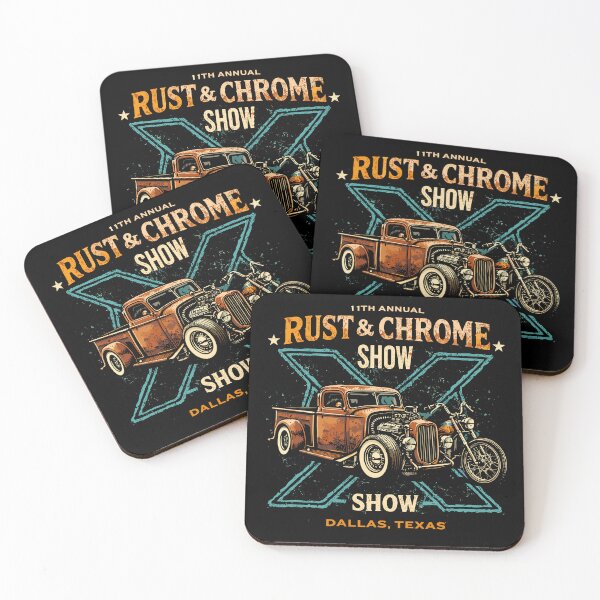 Item preview, Rust & Chrome Show Dallas Poster designed and sold by Matinez Pink.