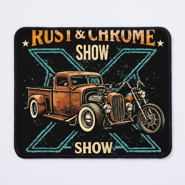 Item preview, Rust & Chrome Show Dallas Poster designed and sold by Matinez Pink.