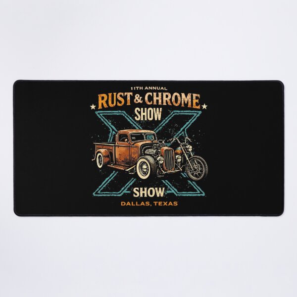 Item preview, Rust & Chrome Show Dallas Poster designed and sold by Matinez Pink.