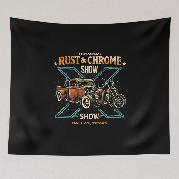 Item preview, Rust & Chrome Show Dallas Poster designed and sold by Matinez Pink.