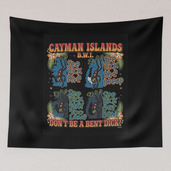Item preview, Cayman Islands Dive Rules Funny Sarcastic  designed and sold by AnnamarieRath.