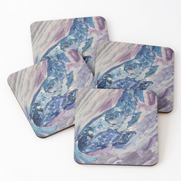 Item preview, Blue Whales designed and sold by PaintedDrift.
