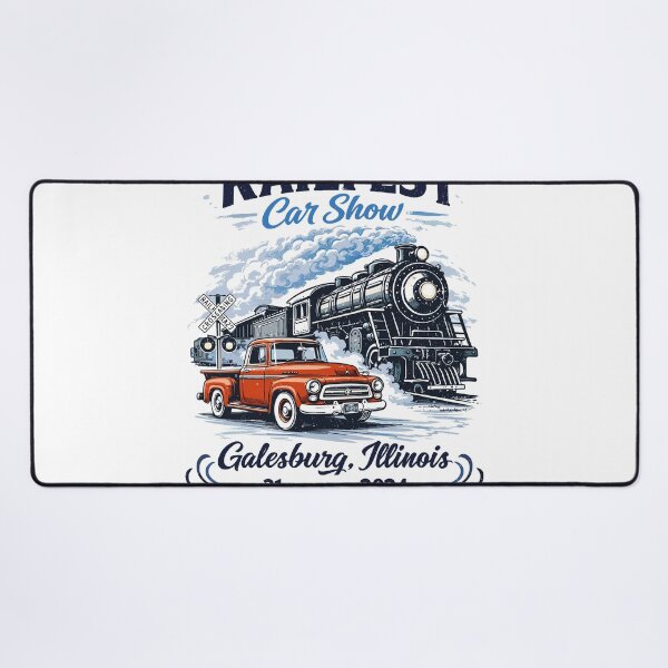 Item preview, Railfest Car Show Galesburg Poster designed and sold by Matinez Pink.