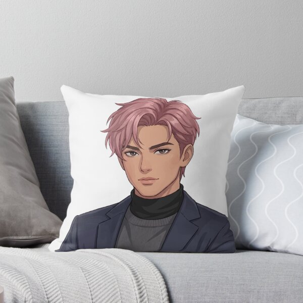 Artikelvorschau, Cooler, selbstbewusster Anime-Junge mit pinken Haaren entworfen und verkauft von DevXSolver.