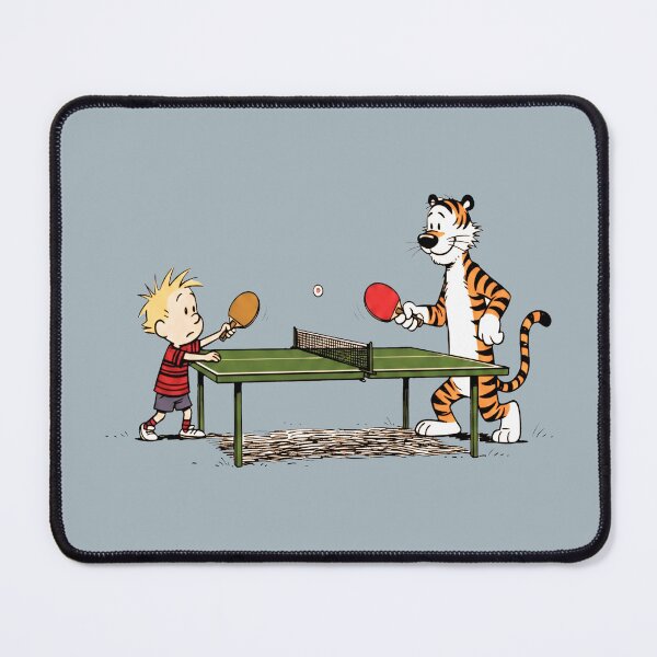 Item preview, Calvin and Hobbes Playing Table Tennis designed and sold by shaohadran.