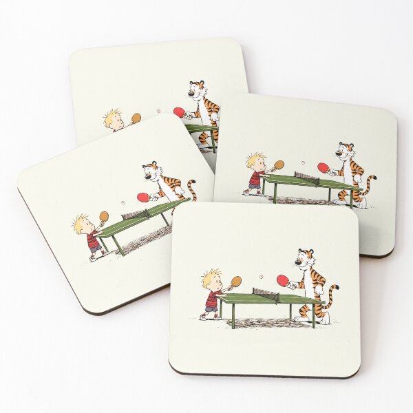 Item preview, Calvin and Hobbes Playing Table Tennis designed and sold by shaohadran.
