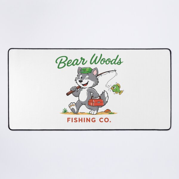 Item preview, Bear Woods Fishing Co Poster designed and sold by Matinez Pink.