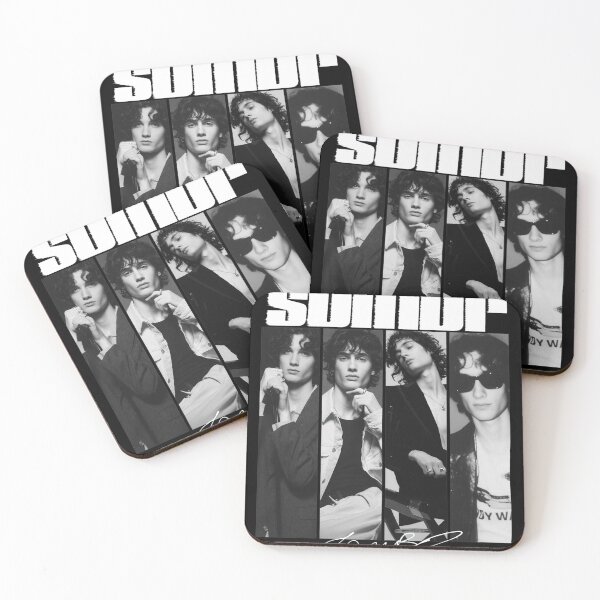 Item preview, SOMBR Band Collage Black and White Portrait designed and sold by Annabelummings.