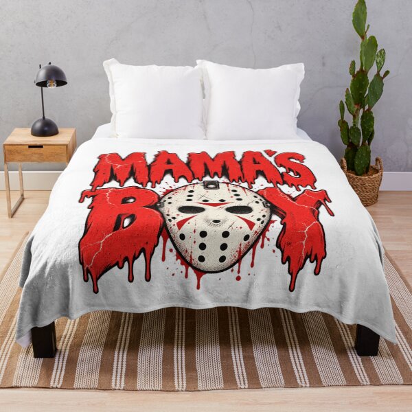 Item preview, Mama's Boy Classic Horror Hockey Mask Slasher Halloween Design designed and sold by SEINENGAPPI23.