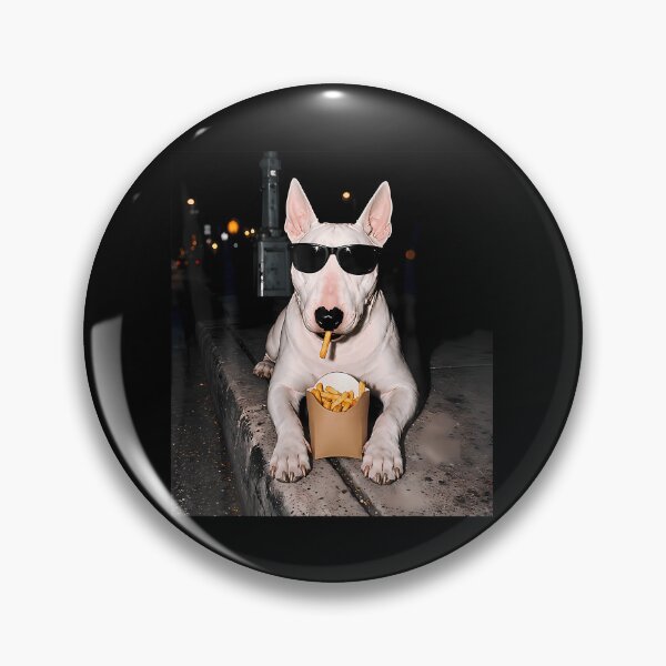 Item preview, Bull Terrier Fries Fast Food Dog Lovers Design designed and sold by uza-nHornber.