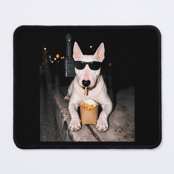 Item preview, Bull Terrier Fries Fast Food Dog Lovers Design designed and sold by uza-nHornber.