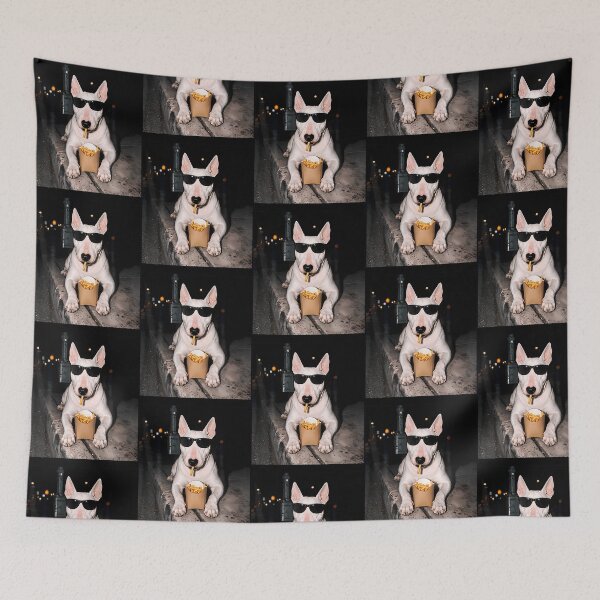 Item preview, Bull Terrier Fries Fast Food Dog Lovers Design designed and sold by uza-nHornber.